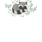 Raccoon Baby Shower Woodland Tiere Konfetti