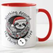 Cute Christmas Sloth Blanket Fleecedecke