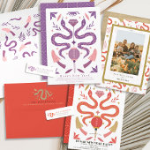 Lila Schlange und Mushroom-Muster Weiß Pickleball Schläger