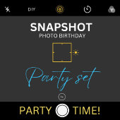 Snapshot Birthday Foto Vielen Dank für Ihre Unters Geschenkanhänger