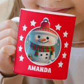 Niedlich Snowman Weihnachten Personalisierte Kinde Puzzle