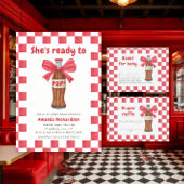 She is Ready to Pop Soda Bottle Baby Shower Poster