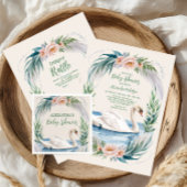 Dusche mit Softblush Swan Princess Baby Dusche Serviette