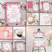 Soft Cherry Blossom Sakura Baby Dusche Pappteller