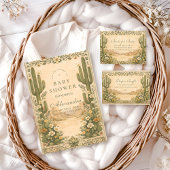 Soft Desert Wildflowers Diapper Raffle  Begleitkarte