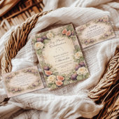 Soft Fig Botanical Bridal Shower Serviette