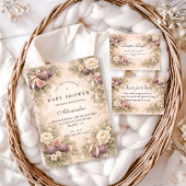 Soft Fig GardenBaby Shower Serviette