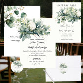Weiche Florale Grünzeug Hochzeit Gratulation Banner