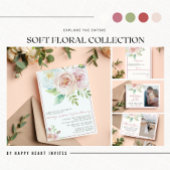 Soft Floral Romantic Wedding Rücksendeadresse