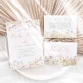 Soft Meadow Blush Script Baby Dusche Serviette