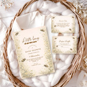 Soft Meadow Honey Bee Diapper Raffle Begleitkarte