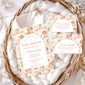 Soft Pink Fairy Baby Shower Serviette