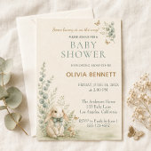 Wald-Hasen-Sage-Baby-Shower-Gästebuch Gästebuch