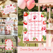 Gingham Coquette Berry Baby Shower Invitation Einladung