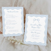 Etwas Blue Junggeselinnen-Abschied Weinetikett