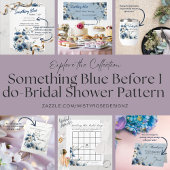 Etwas Blau, bevor ich Brautparty mache Einladung