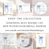 Etwas Blau, bevor ich das Brautparty anhebe Einladung