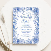 Blauer Brautparty Einladung