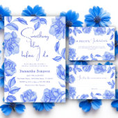 Blue flowers Bridal shower He said she said