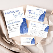 Etwas Blau, bevor ich Brautparty zu kleiden Einladung