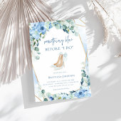 Something Blue Before I Do Floral Bridal Shower Pappteller