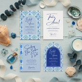 Amalfi Coast Italy Mediterranean Tile Wedding Pappteller