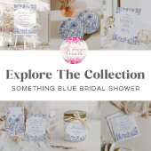 Etwas Blau, bevor ich Brautparty mache Pappteller