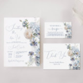 Etwas Blau, bevor ich Brautparty mache Einladung