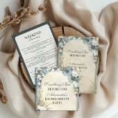 Something Blue Distel Floral Junggesellinnenabschi Serviette