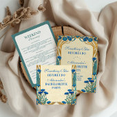 Something Blue Wildflower Bachelorette Party Einladung