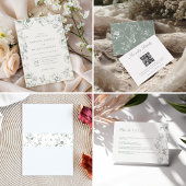 Elegant Dusty Blue Floral Wedding Favors Sockelschild