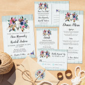 Save the Date Rustikale Blumenkuh Skull Boho Hochz