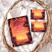 Southwestern Cowboy Boots Baby Shower Serviette