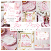 Spa Party Pink Birthday Pedicure Sign Poster