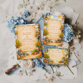 Spanish Courtyard Romance Wedding Einladung