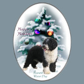 Spanish Water Dog Christmas Tree Ornaments Keramikornament