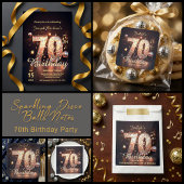 Disco-Tanz zum 70. Geburtstag Postkarte