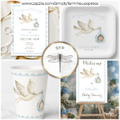 Spezielle Lieferung Stork Blue Baby Baby Baby Baby Pappteller