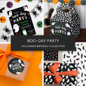 Mixed Halloween Patterns Ghost Bats Stars Geschenkpapier Set