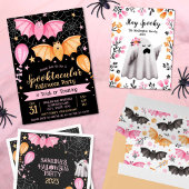Niedliche Fledermäuse, Kariert und Florals, Hallow Geschenkpapier Set
