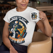 Spooky Nurse by Day Hexe by Night Halloween Einladung