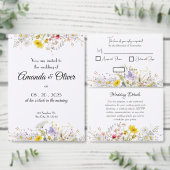 Spring Blossom Wedding Menu Menükarte (Personalisiere diese Kollektion eines unabhängigen Creators.)