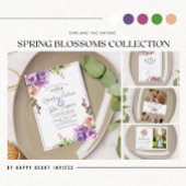 Frühlingsblüte Lila Pfirsichfarben-Adresse