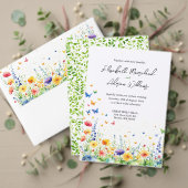 Frühlingsflorengarten Schmetterlinge Weinetikett (Personalisieren Sie die Kollektion dieses unabhängigen Creators. Test)