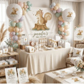 Animals Squirrel Family wildlife Runder Aufkleber