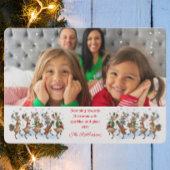 Foto Funny Niedlich Festive Hirsche Weihnachten St Großer Weihnachtsstrumpf