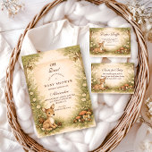 Storybook Deer Baby Diapper Raffle Begleitkarte