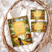 Storybook Pirate Adventure Baby Shower Serviette