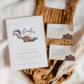 Little Stinker Woodland Animal Welcome Sign Poster