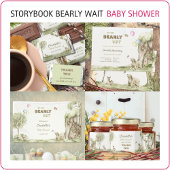Forest Animals Bearly Wait Baby Shower Keepsake Glas